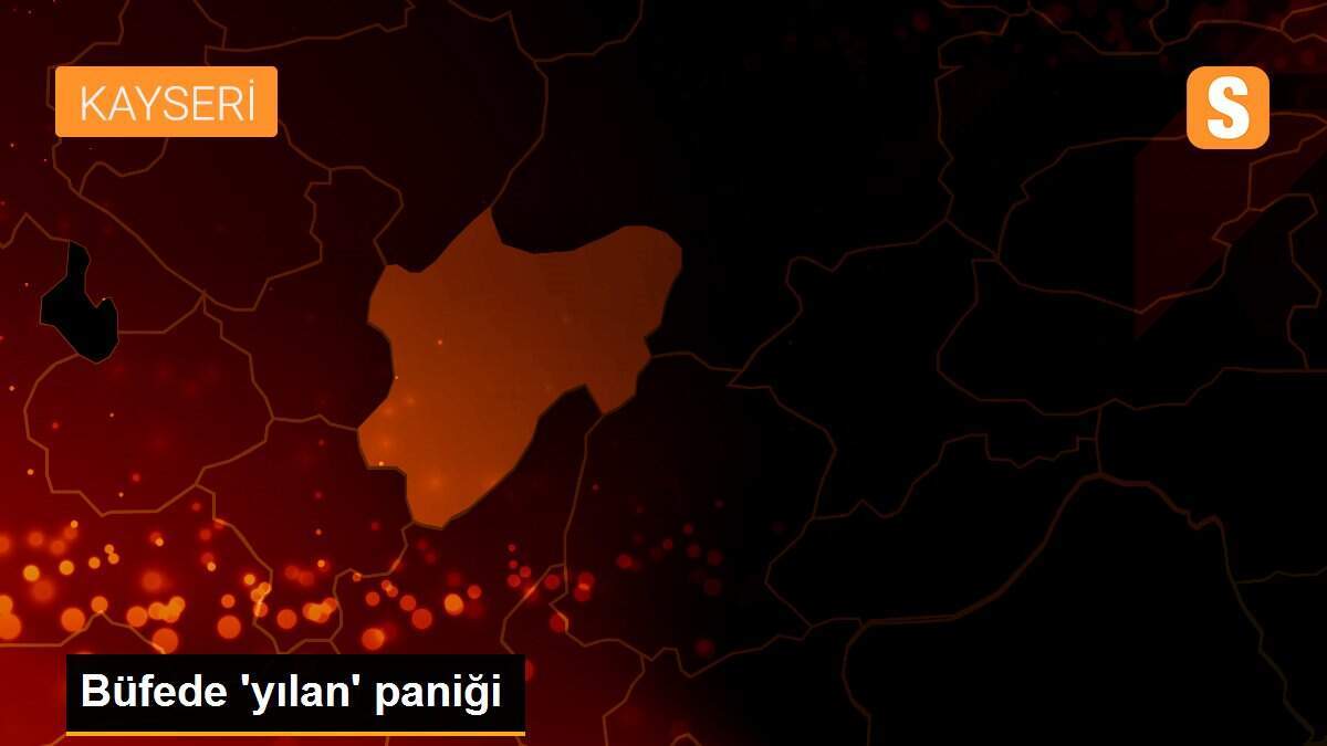 Büfede \'yılan\' paniği