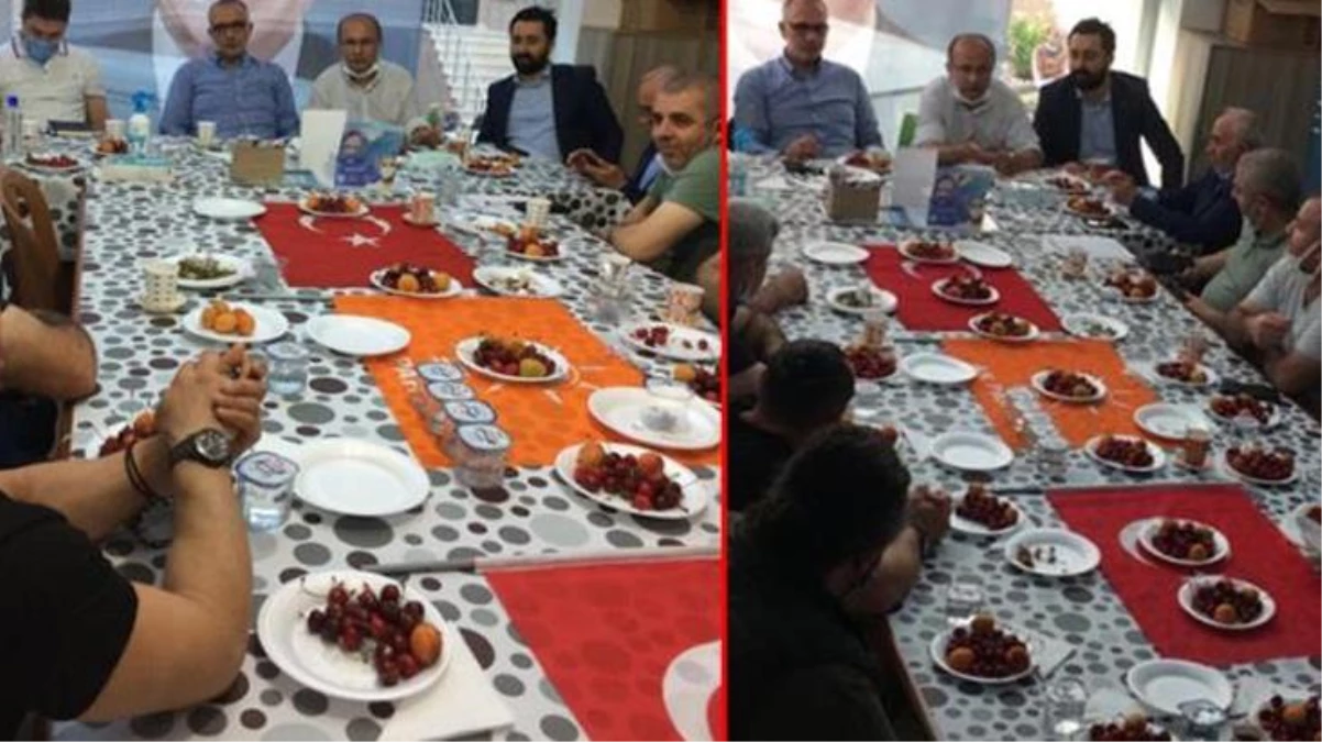 Türk Bayrağı\'nın üzerinde yemek yiyen AK Partili başkan özür diledi
