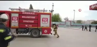 İtfaiyeden dolum tesisinde yangın tatbikatı gerçeğini aratmadı