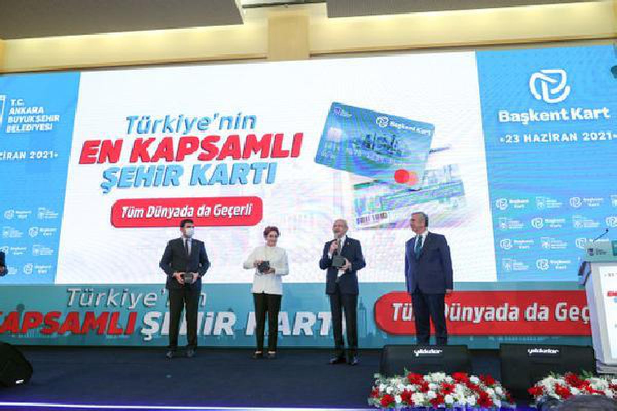 Kılıçdaroğlu ve Akşener, \'Başkent Kart\'ın tanıtımına katıldı