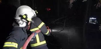 Kırıkkale İl Özel İdaresi bahçesinde yangın paniği