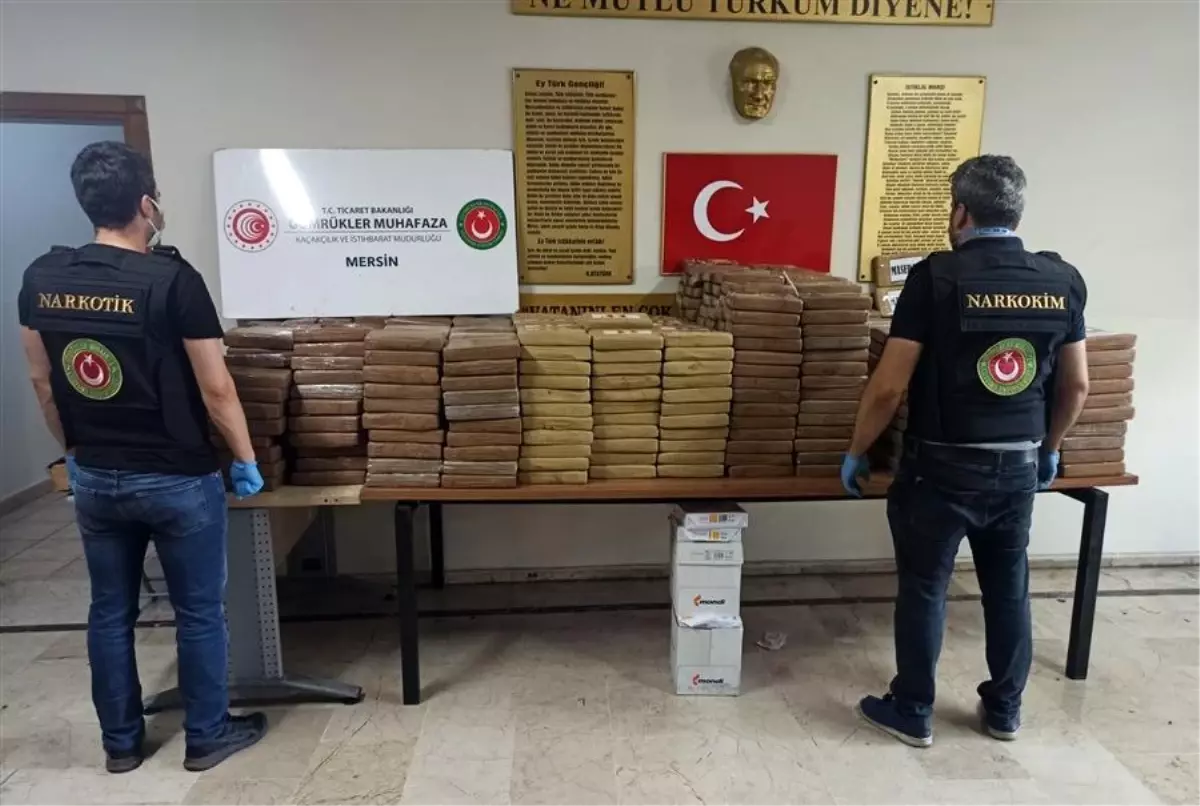 Mersin\'de 463 kilo kokain ele geçirildi