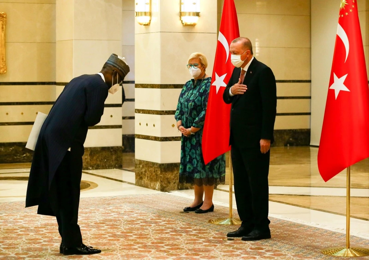 Nijerya Büyükelçisi Abba, Cumhurbaşkanı Erdoğan\'a güven mektubu sundu
