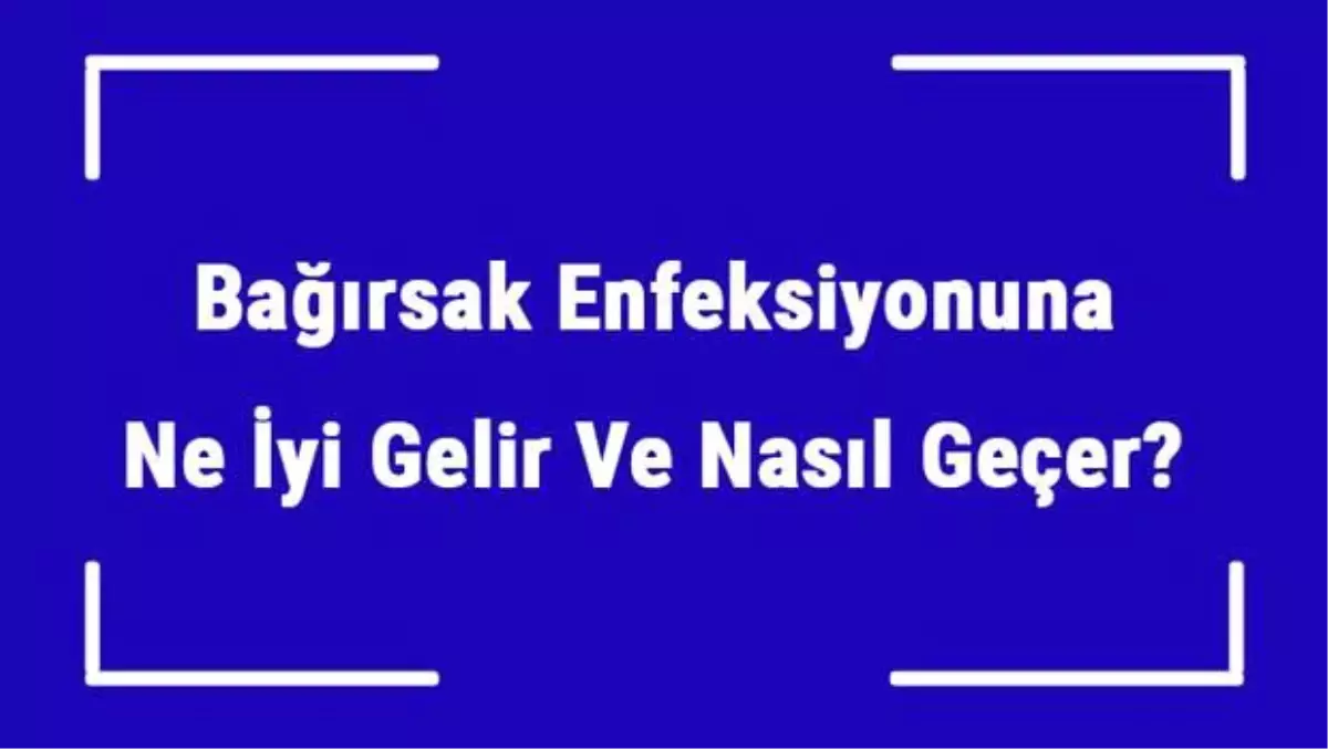 Bağırsak Enfeksiyonuna Ne İyi Gelir ve Nasıl Geçer? Bağırsak Enfeksiyonu Nedenleri ve Tedavisi