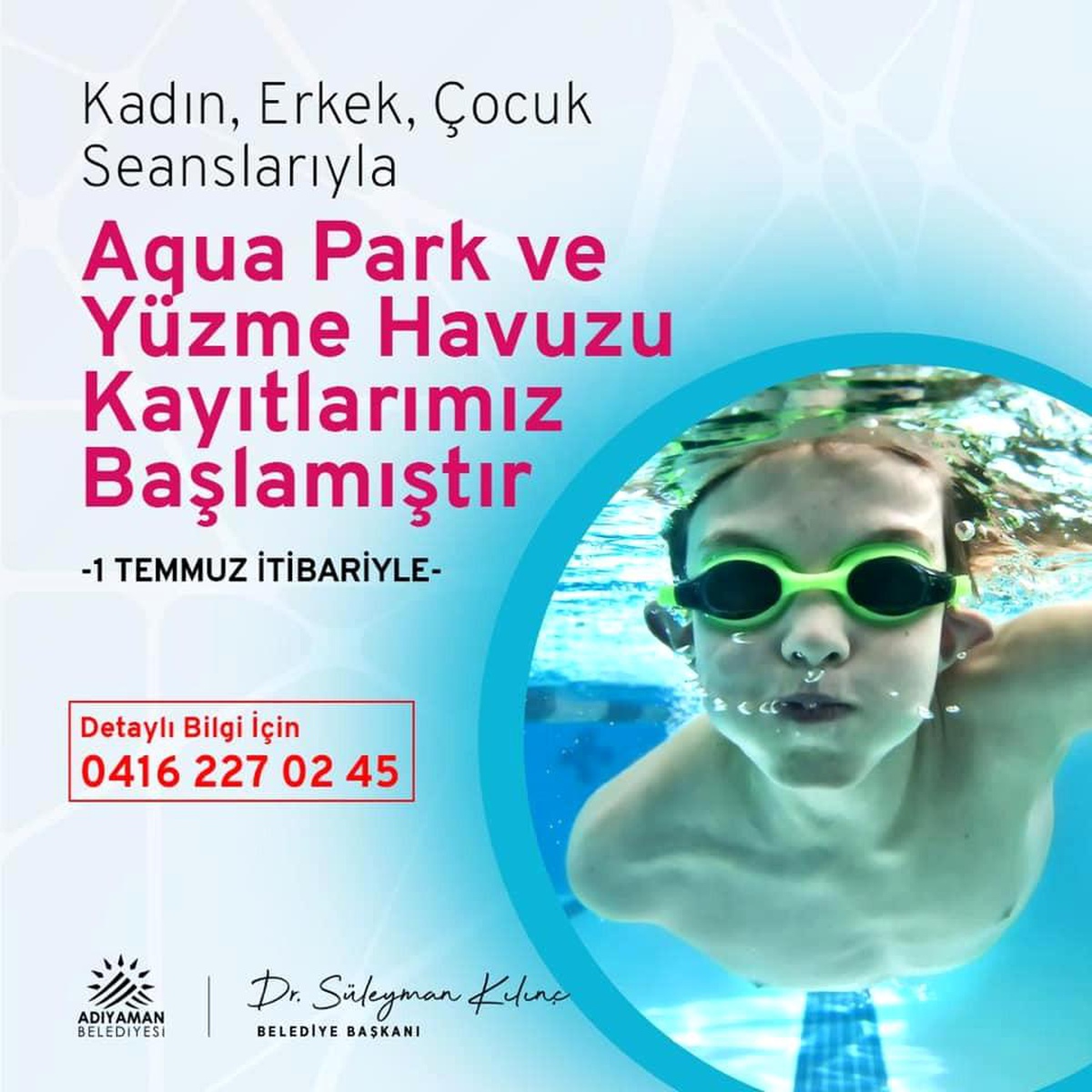 Belediye yüzme havuzu kayıtları başladı