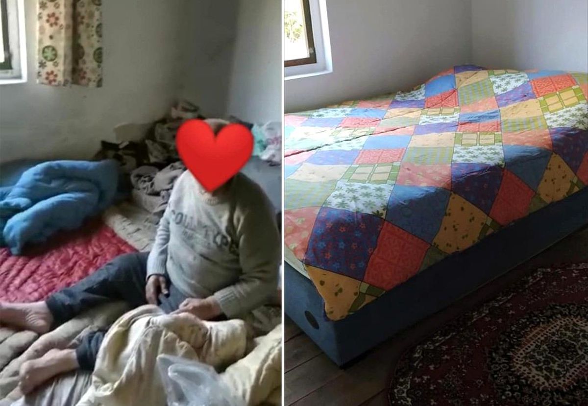 Çöp evde yaşayan yaşlı adama sahip çıktılar