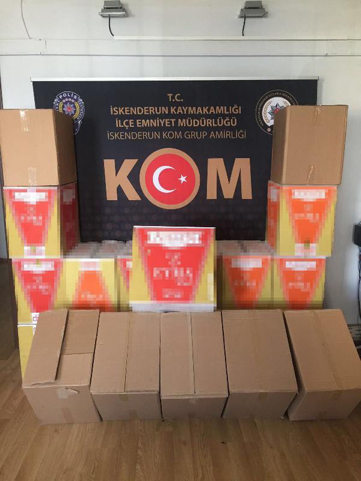 Hatay\'da 22 bin kaçak makaron ele geçirildi
