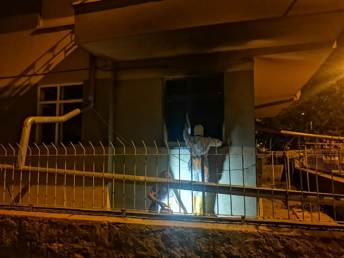 İkamette çıkan yangın söndürüldü