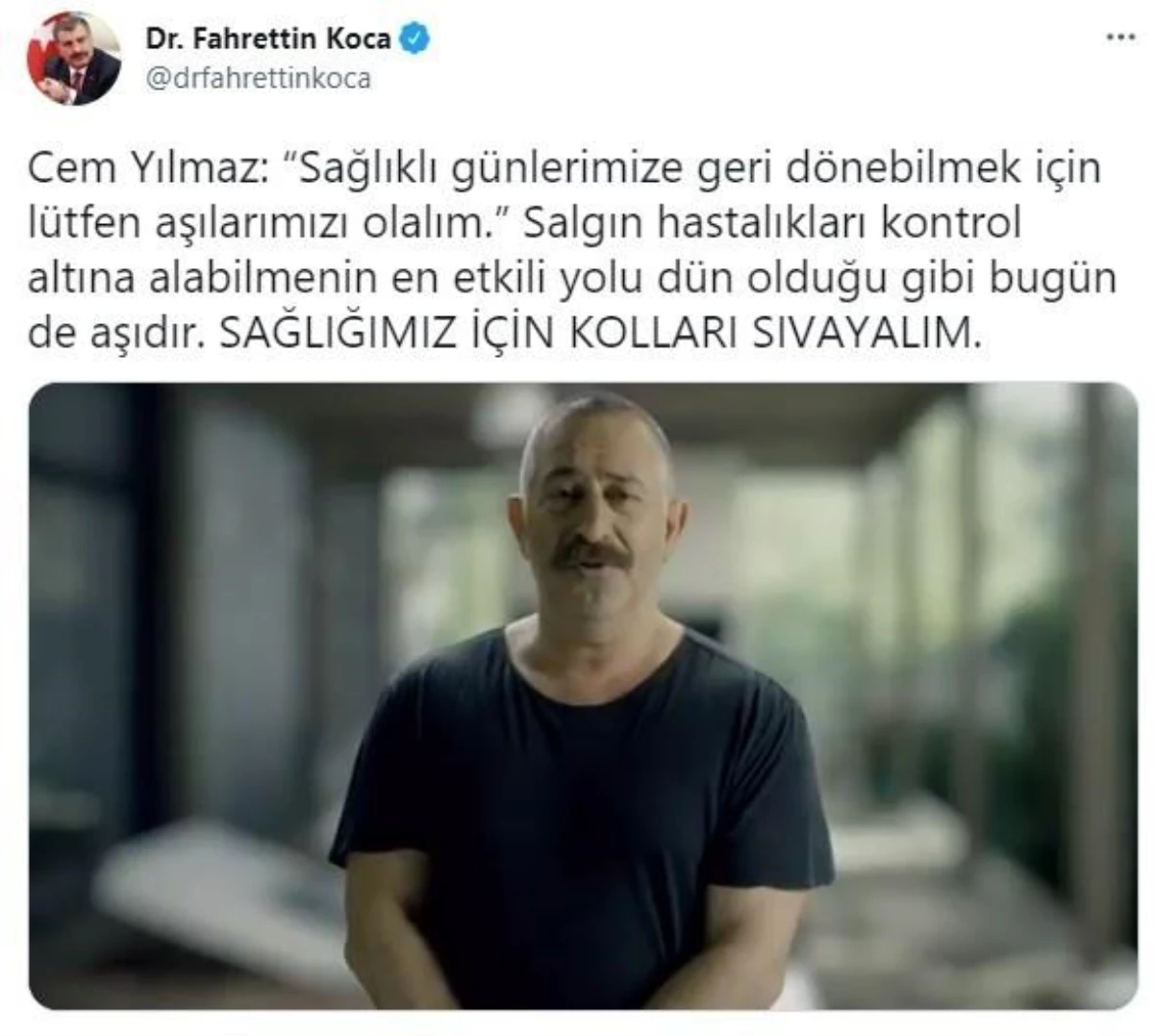 Ünlü isimlerden "Sağlığımız için kolları sıvayalım" çağrısı