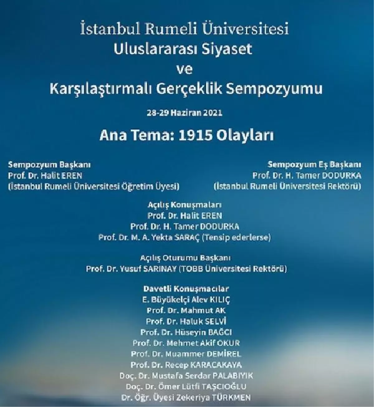 \'1915 Olayları\' sempozyumda ele alınacak