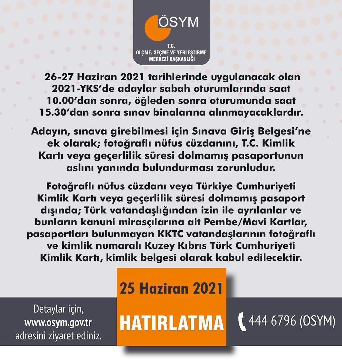 2021-YKS\'de, TYT\'ye 2 milyon 592 bin 579 aday katılacak