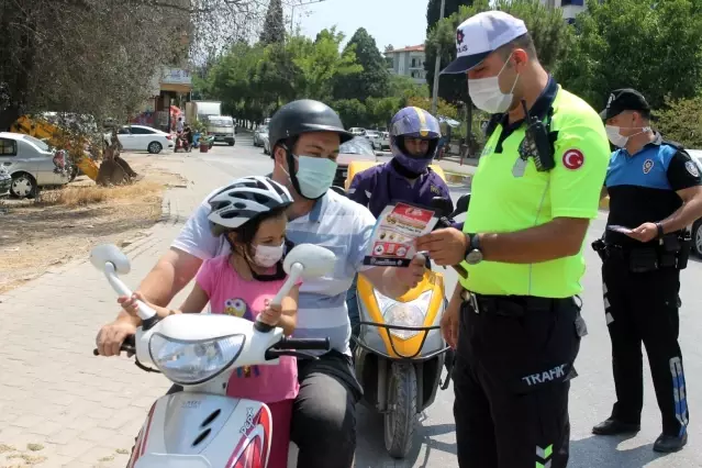 Aydın'da moto kuryeler bilgilendirildi