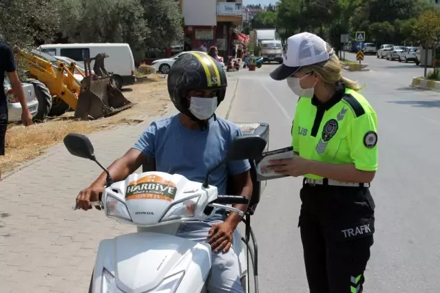 Aydın'da moto kuryeler bilgilendirildi