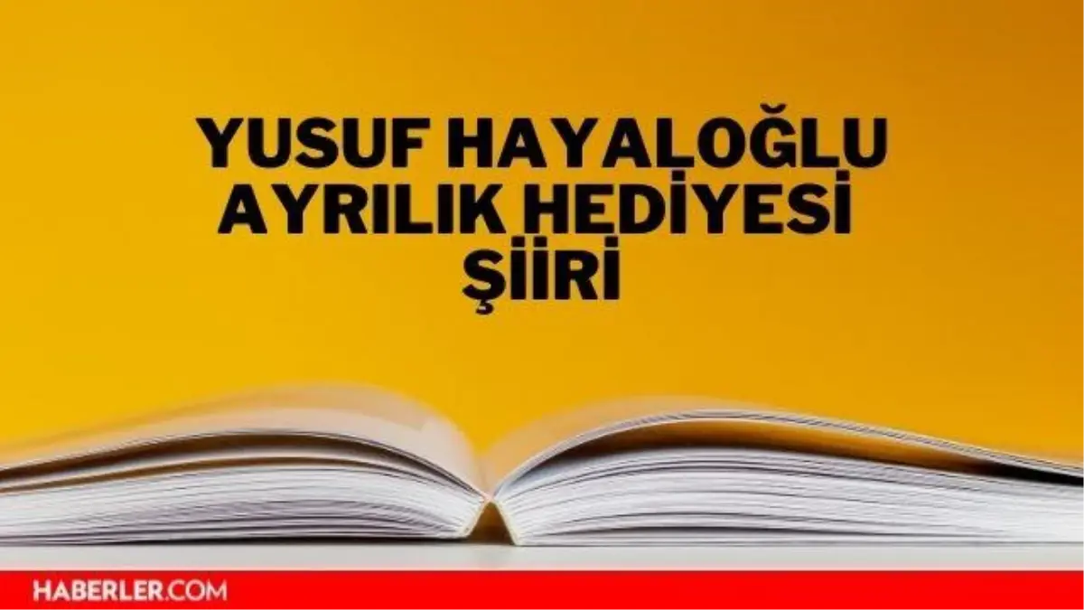 Ayrılık Hediyesi şiiri - Yusuf Hayaloğlu Ayrılık Hediyesi şiiri