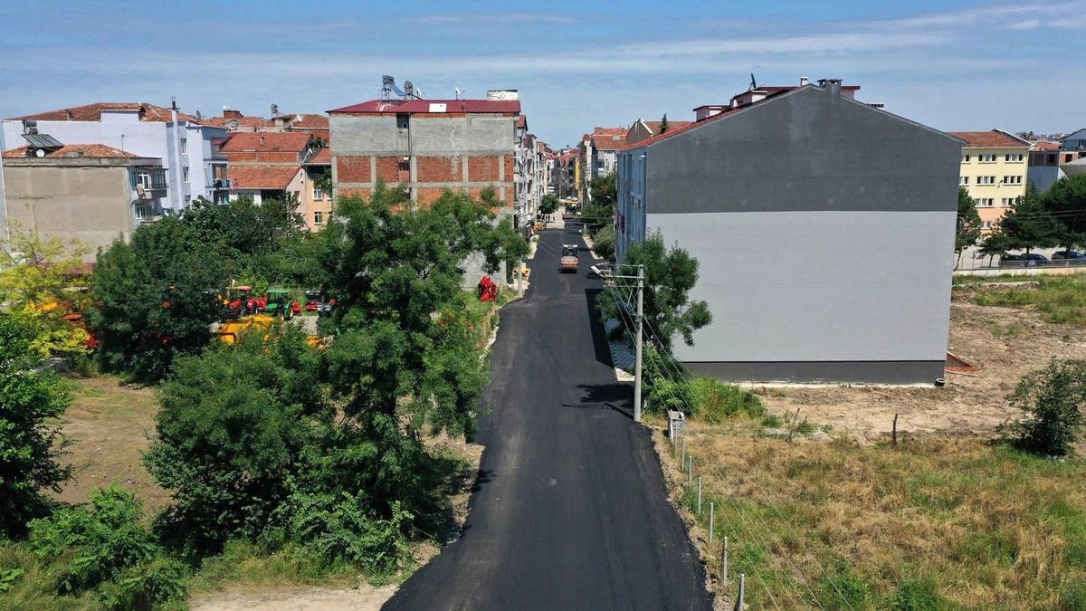 Bafra\'da asfalt çalışmaları