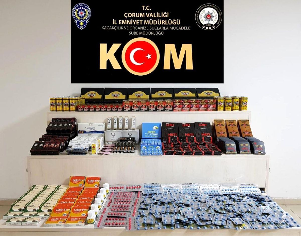 Son dakika haber: Çorum polisinden cinsel içerikli ürün operasyonu