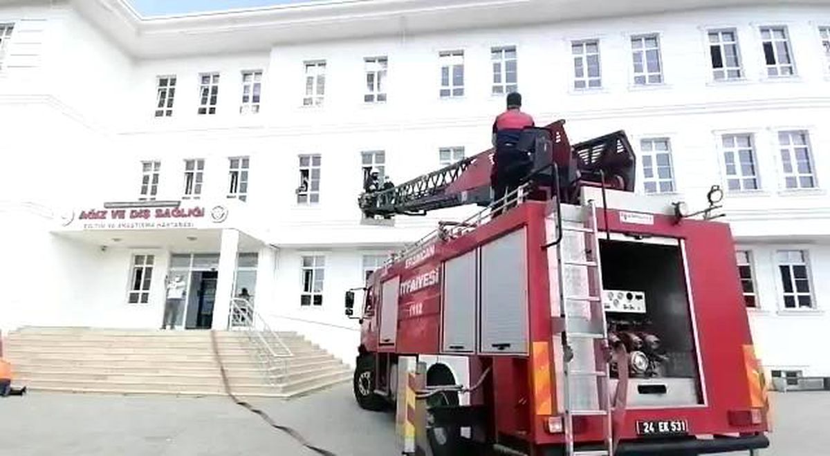 Son dakika haber: Hastanede yangın tatbikatı