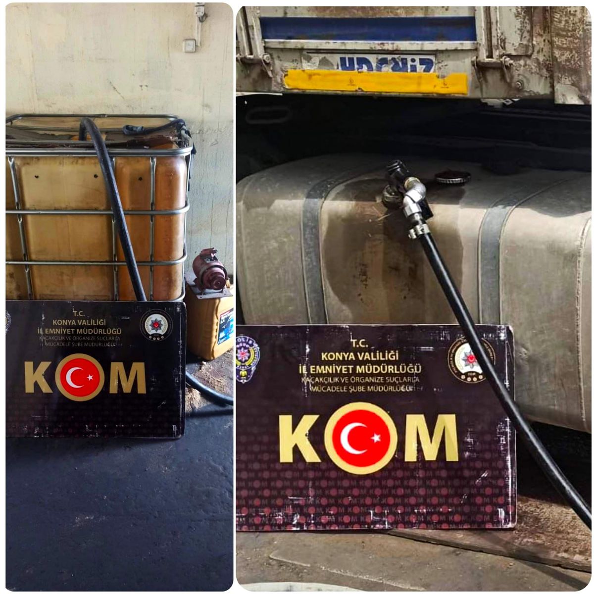 Konya\'da bin 65 litre kaçak akaryakıt yakalandı