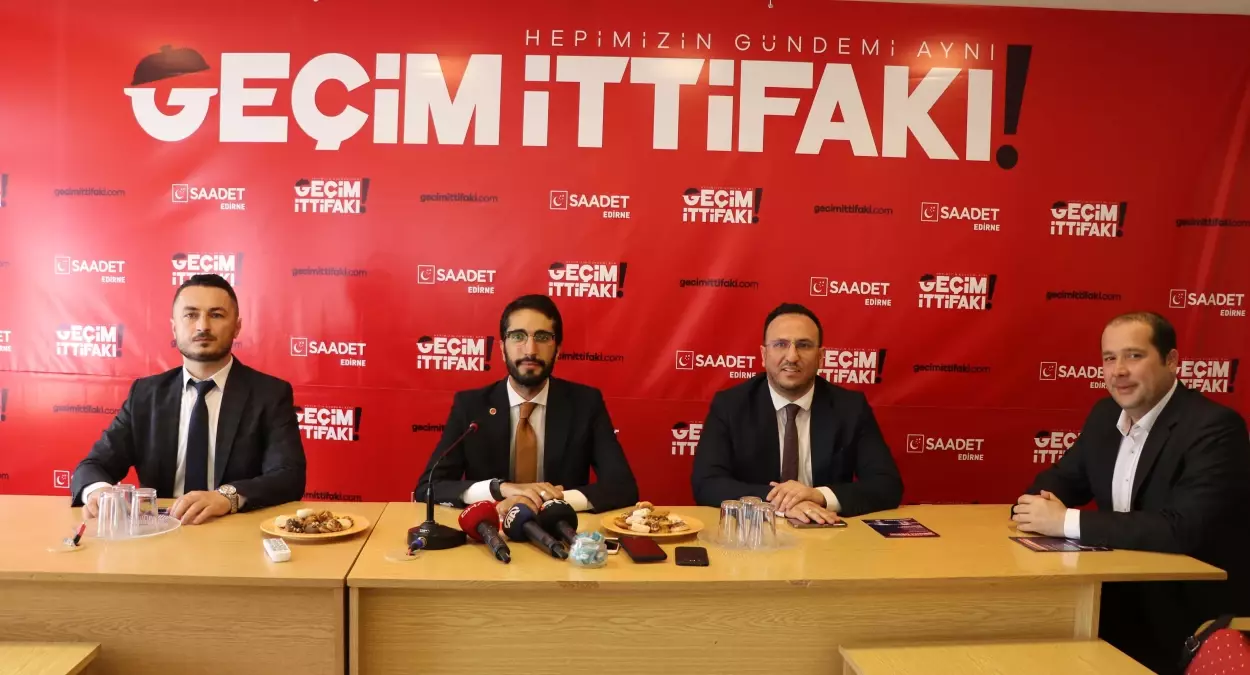 Saadet Partili Karaduman partisinin Edirne İl Başkanlığını ziyaret etti