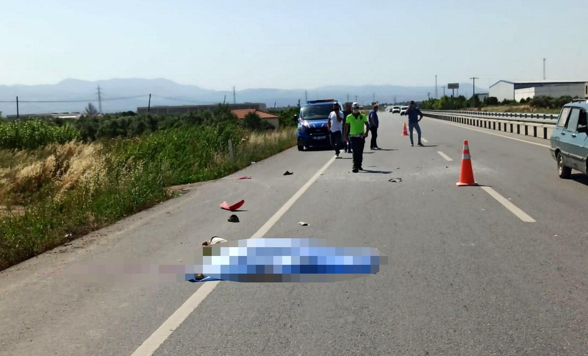 Yaşlı adam motosiklet kazasında hayatını kaybetti