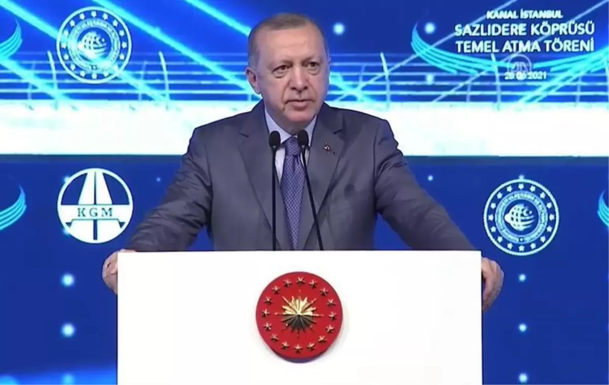 Erdoğan\'dan Kanal İstanbul çıkışı: Kime sorulması gerekiyorsa onlara sorulmuş ve yola çıkılmıştır