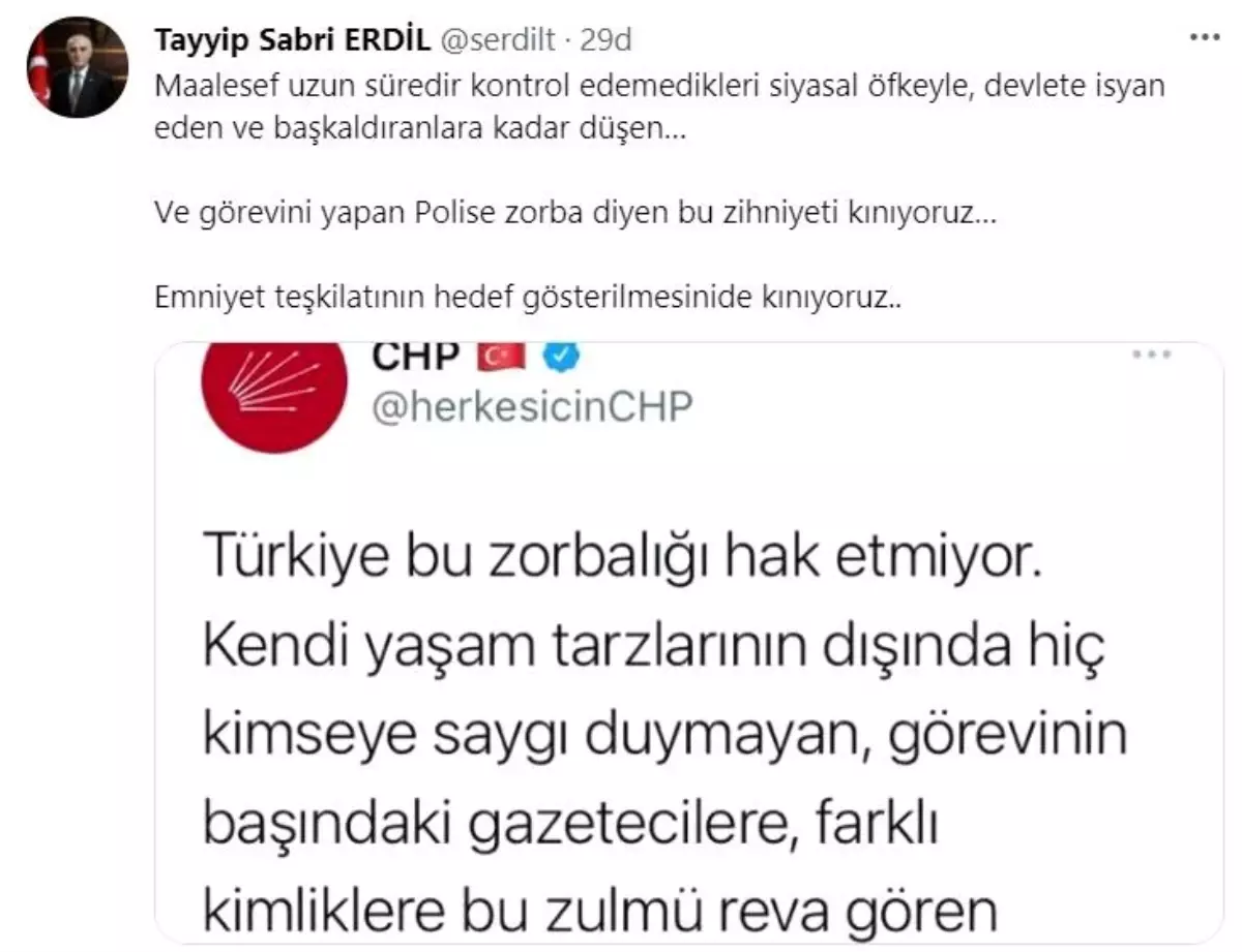 İçişleri Bakan Yardımcıları İnce ve Erdil\'den CHP\'ye tepki