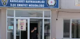 Çaldığı aracı parçalamaya çalışırken suçüstü yakalandı