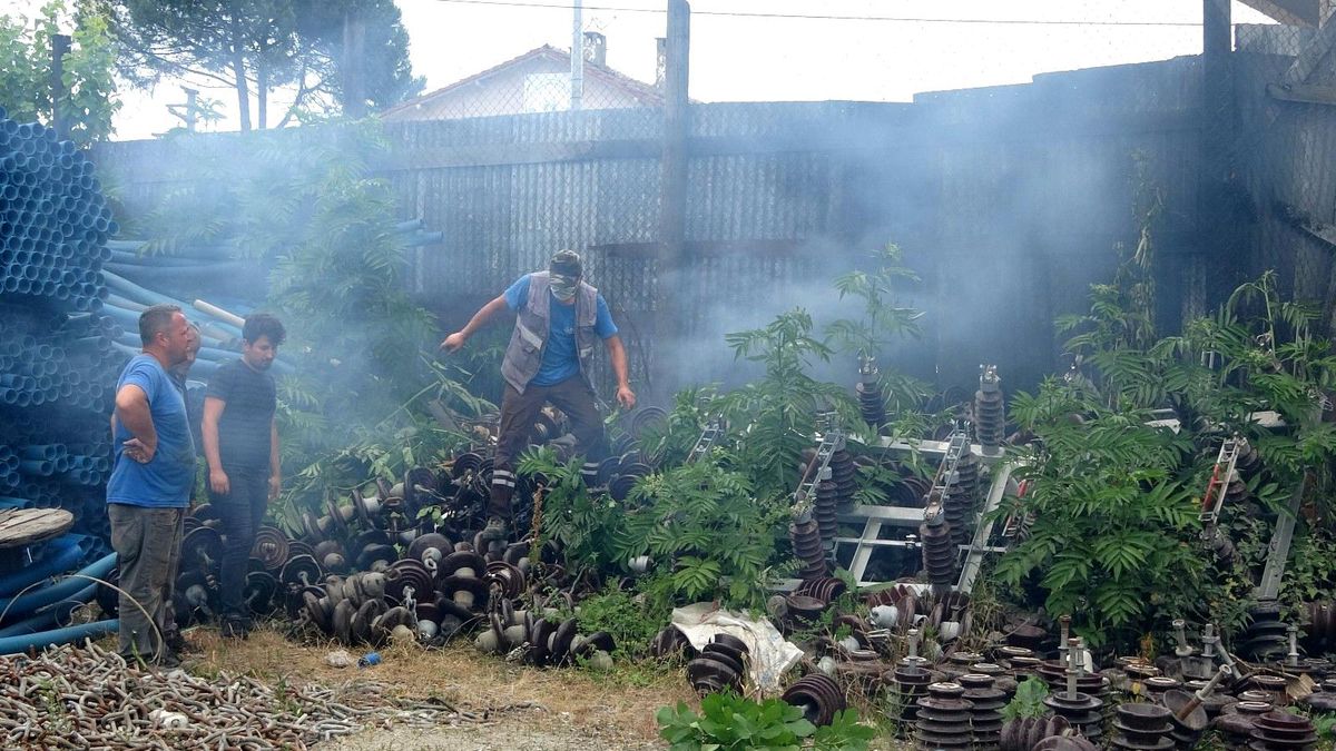 Son dakika haber: Elektrik malzeme deposunda yangın