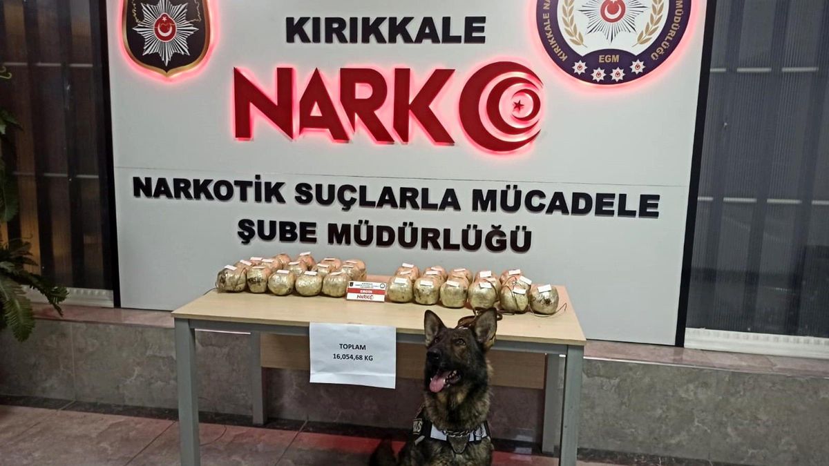 Kırıkkale\'de 16 kilogram eroin ele geçirildi