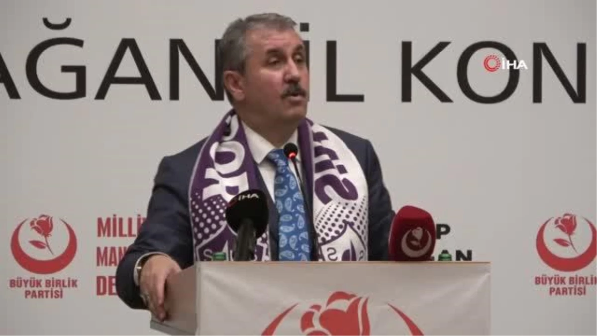 Mustafa Destici: "İnşallah bu süreç PKK\'nın partisinin kapatılmasıyla sona erecek"