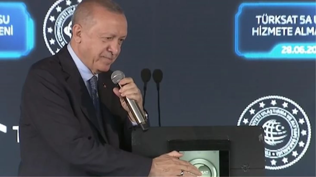Son dakika: Türksat 5A uydusu hizmete başladı! Erdoğan\'ın katılımıyla gerçekleşen törende ilk görüntü yayınlandı