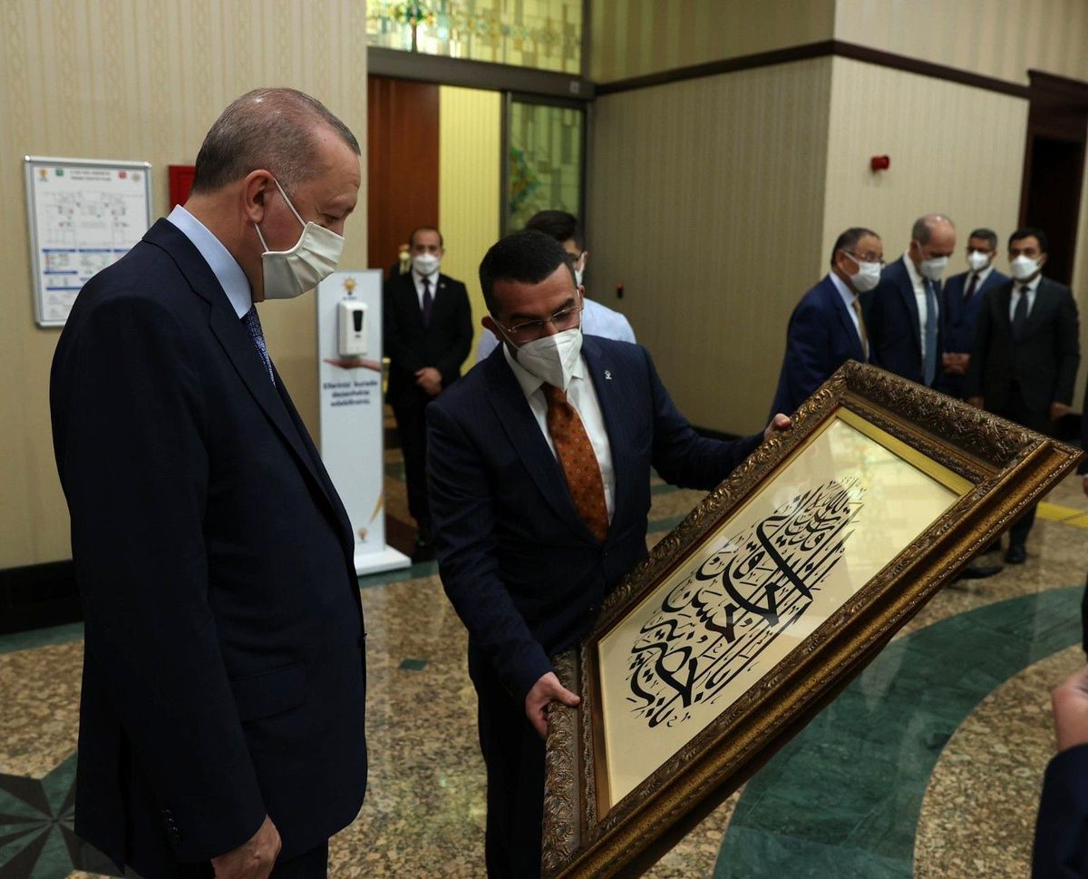 Son dakika... Başkan Çalkın, Cumhurbaşkanı Erdoğan ile görüştü