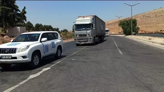 BM'den İdlib'e 46 tır insani yardım BM'den İdlib'e 46 tır insani yardım