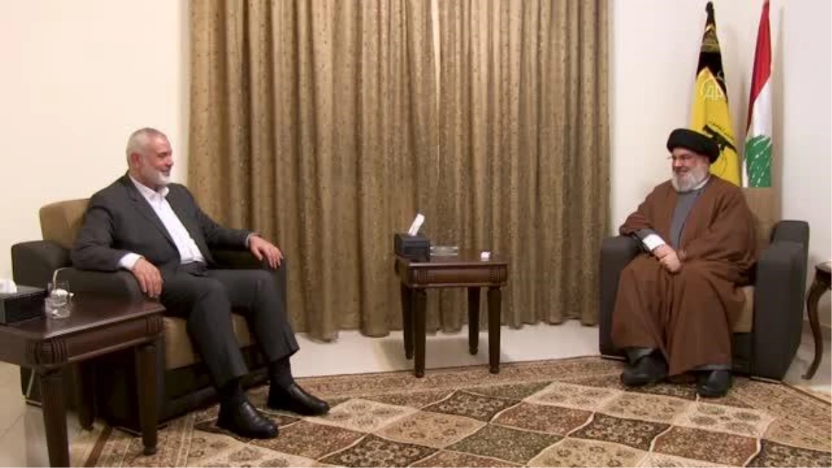 Hamas lideri Heniyye, Hizbullah Genel Sekreteri Nasrallah ile bir araya geldi