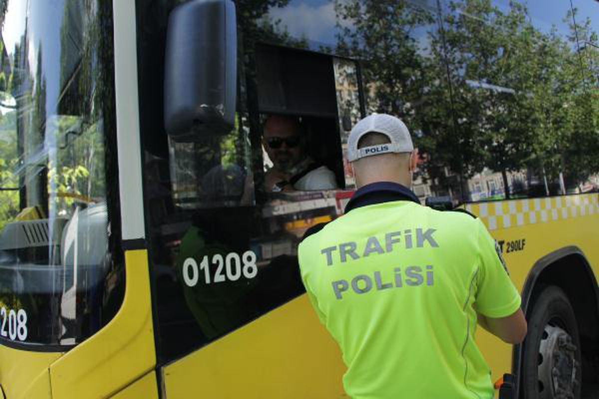 Toplu taşıma araçlarında koronavirüs denetimi