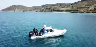 Urla Deniz Polisi ekiplerinden kaçak avcılara darbe