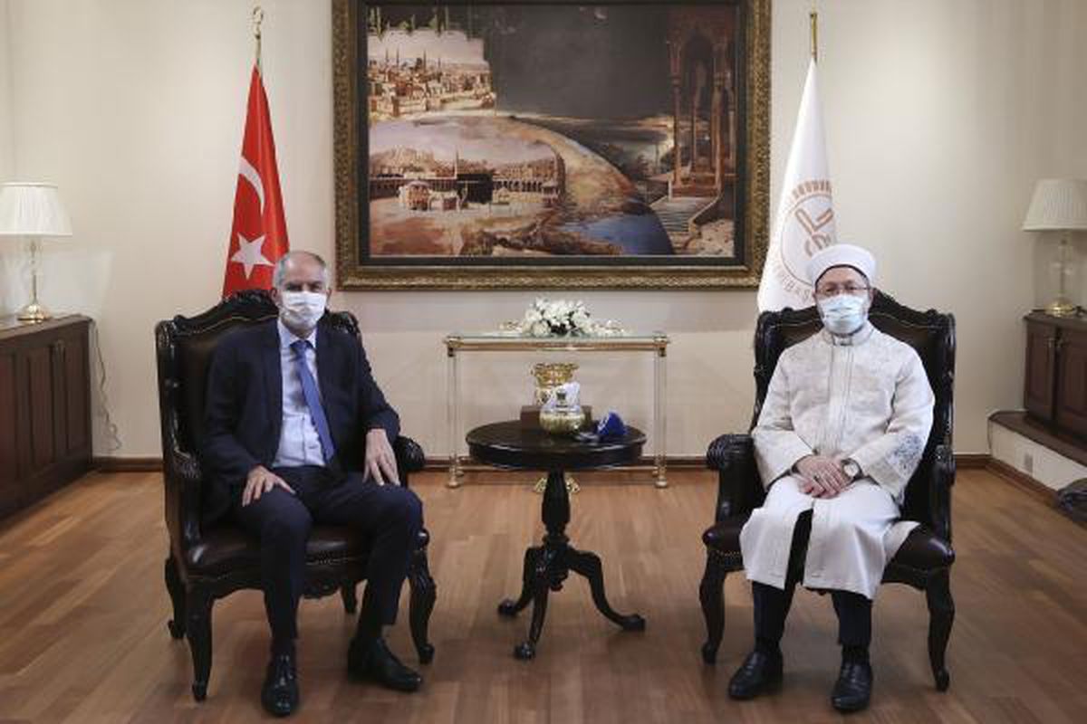 Ali Erbaş, Fransa Büyükelçisi Magro\'yu kabul etti