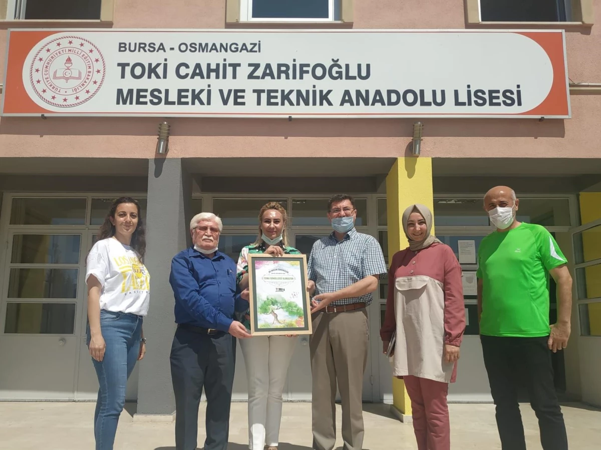 Bursa\'da meslek lisesinin uygulama anaokulu öğretmen ve öğrencileri TEMA gönüllüsü oldu