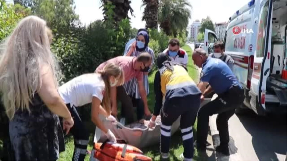 Direksiyon başında fenalaşan sürücünün son refleksi muhtemel faciayı önledi