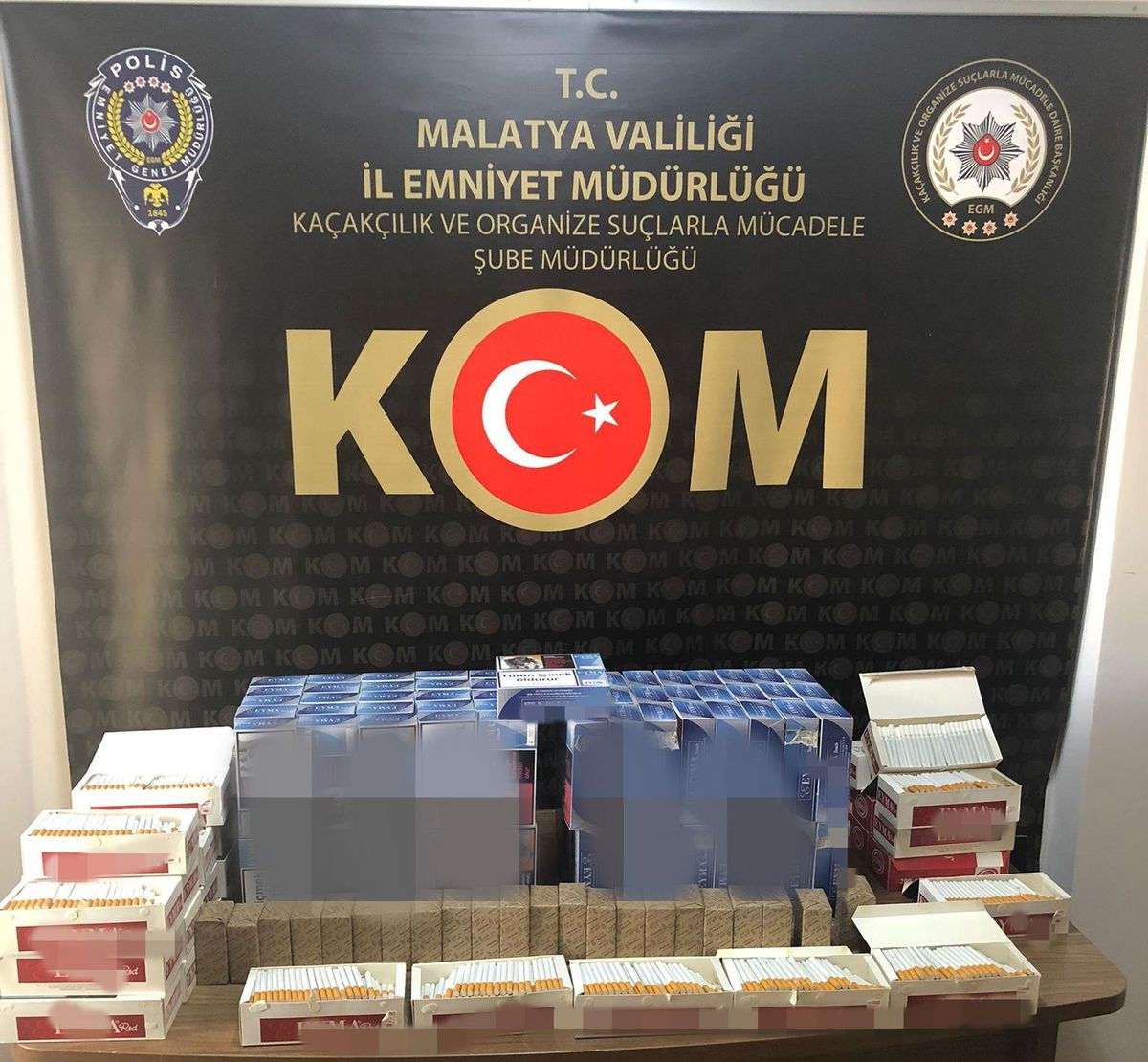 Malatya\'da kaçak 30 bin 800 makaron ele geçirildi