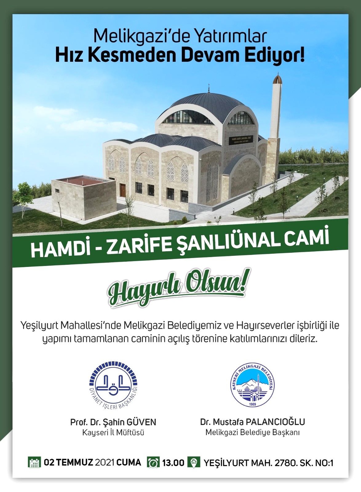 Melikgazi\'de iki yatırım birden hayata geçiyor