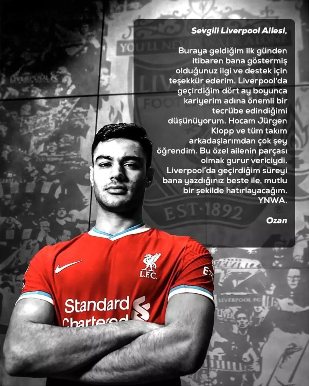 Ozan Kabak\'tan Liverpool\'a veda