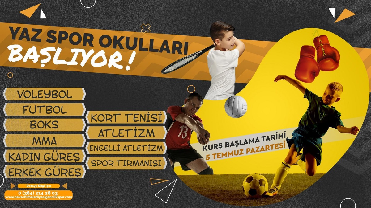Yaz spor okulları için kayıtlar başladı