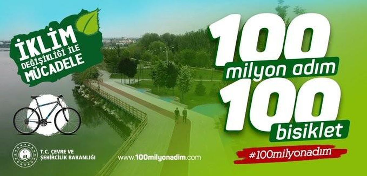 Çevre ve Şehircilik Bakanlığından "100 Milyon Adım 100 Bisiklet" projesi
