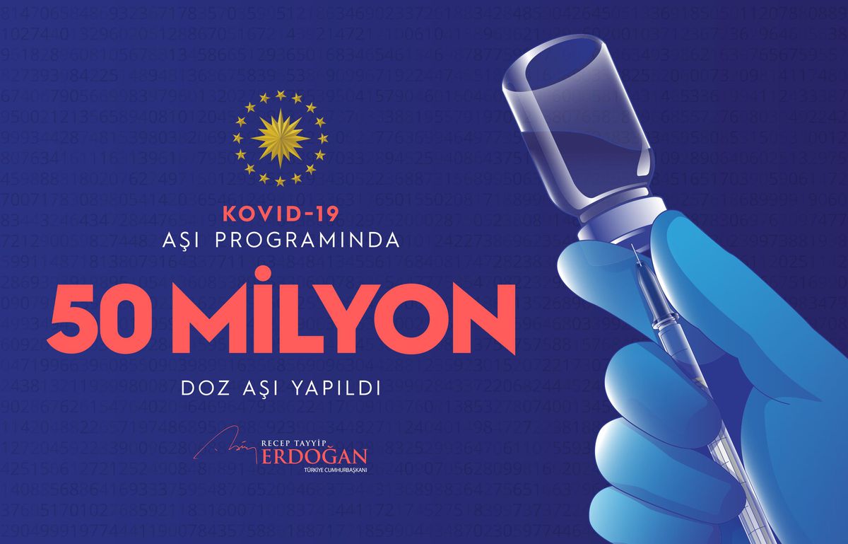 Cumhurbaşkanı Erdoğan\'dan "50 milyon doz" paylaşımı Açıklaması