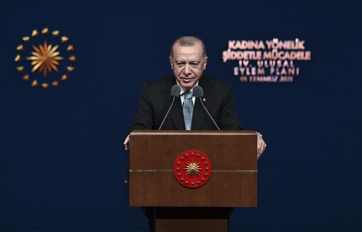 Cumhurbaşkanı Erdoğan, Kadına Yönelik Şiddetle Mücadele 4. Ulusal Eylem Planı Tanıtım Toplantısı\'nda konuştu: (1)