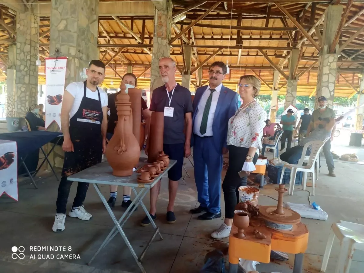 Kınıklı çömlek ustaları hünerlerini sergiledi