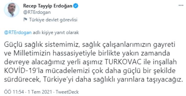 Son Dakika! Cumhurbaşkanı Erdoğan: Korona salgınıyla mücadelede en etkili silahımız olan aşıda, hamdolsun 50 milyon dozu aştık