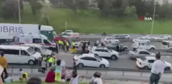 TEM Bağlantı yolunda zincirleme kaza: 1'i ağır 6 yaralı