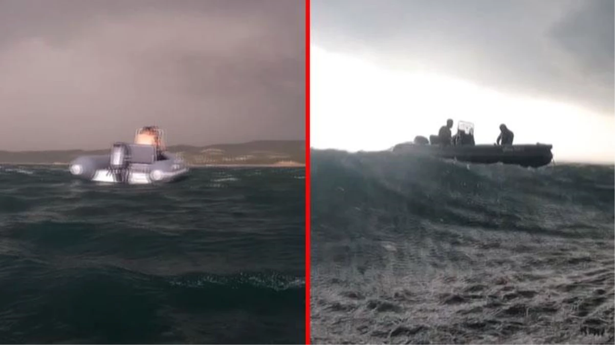 YouTube kanalı için video çekmeye çalışırken denizin ortasında fırtınaya yakalandı